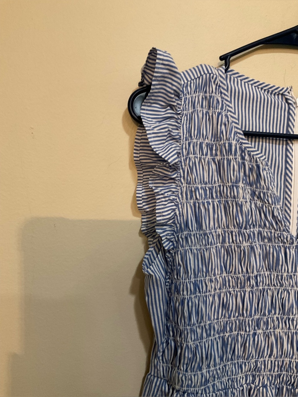 J. Crew Smocked flutter-sleeve midi dress - Picture 3 of 8